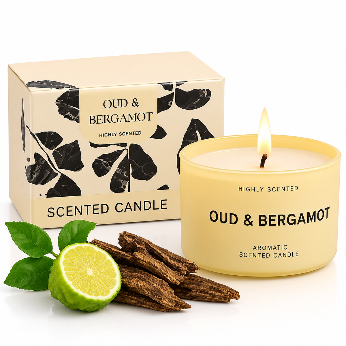 Oud Bergamot Natural Candle