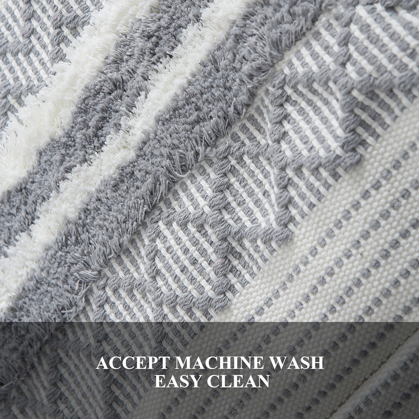 Set of 2 Grey Rugs