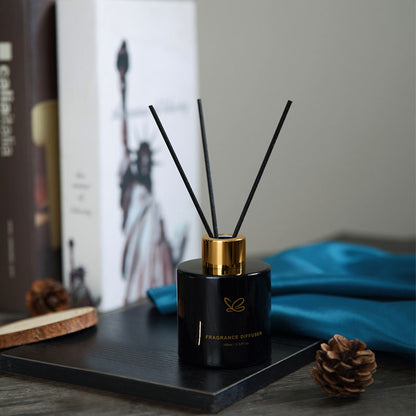 Home Fragrance Set: Reed Diffuser & Candle (Black)