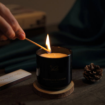 Home Fragrance Set: Reed Diffuser & Candle (Black)