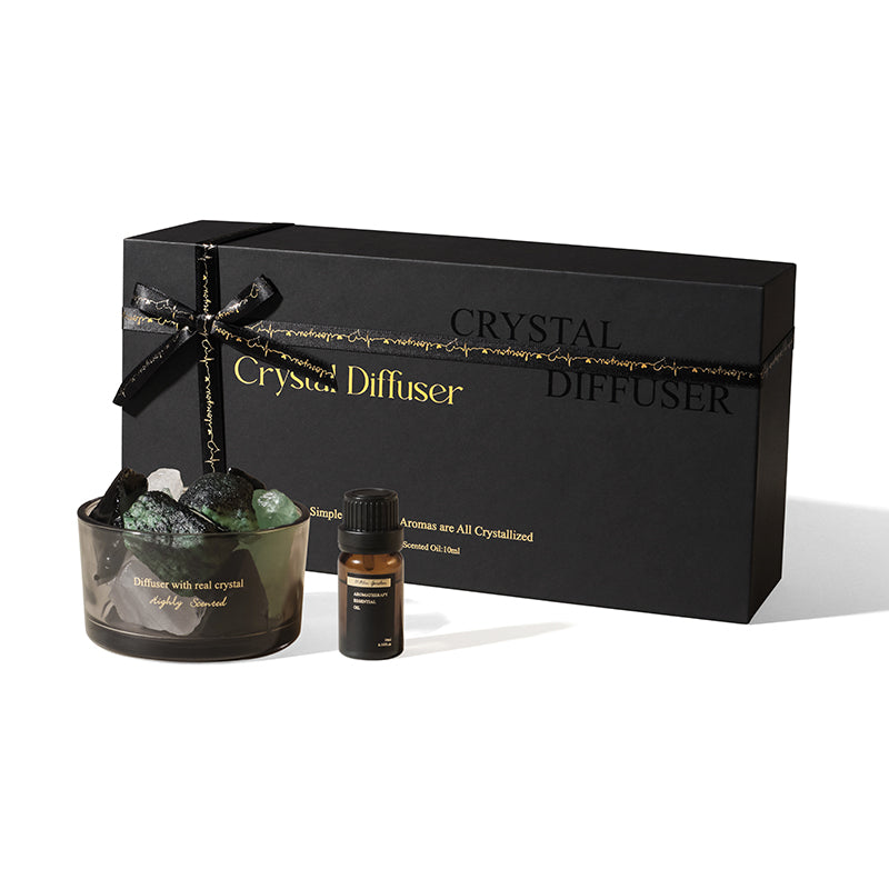 Crystal stone diffuser with essential oil