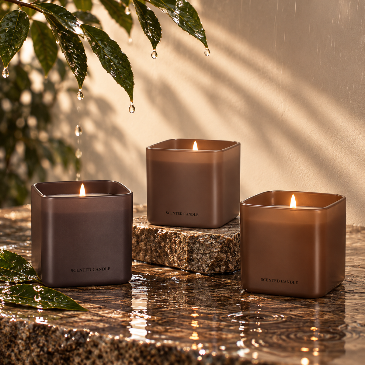 Luxury Natural Oil Candle (Amber, Sandalwood & Champagne)