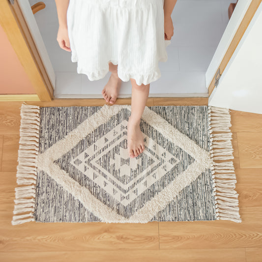 Set of 2 Grey Rugs