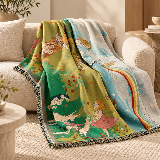 Storybook Art Throw Blanket