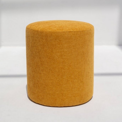 Mustard Pouf Ottoman Round (40x45 cm)