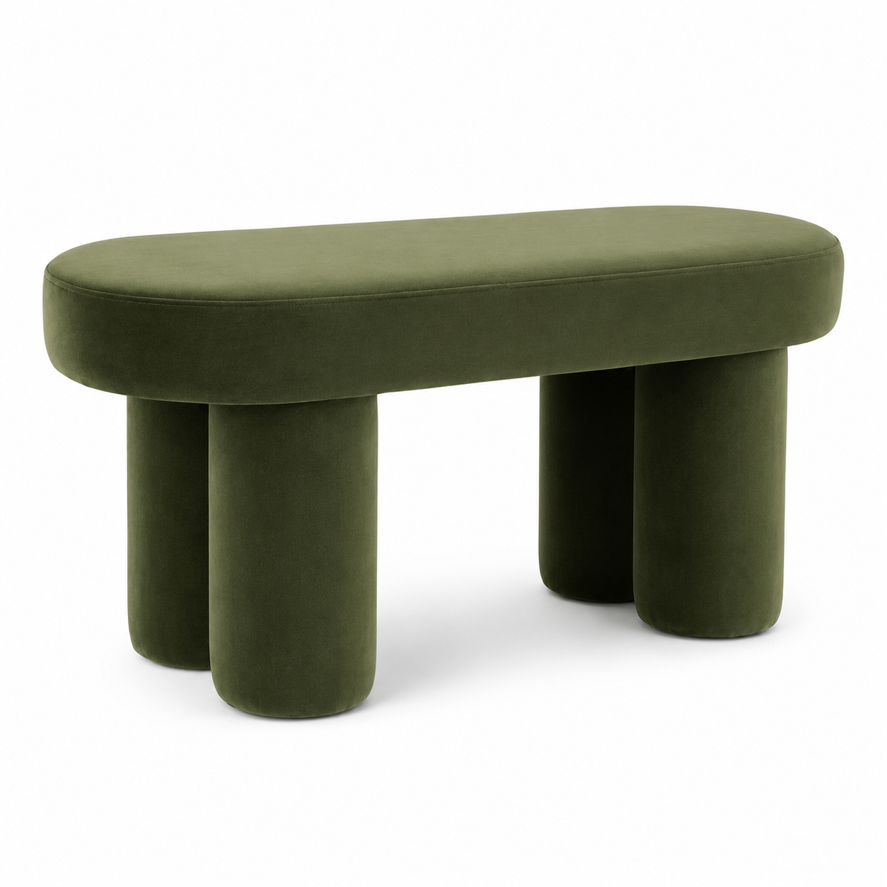 Wide Accent Bench (Sherpa, Linen or Velvet)