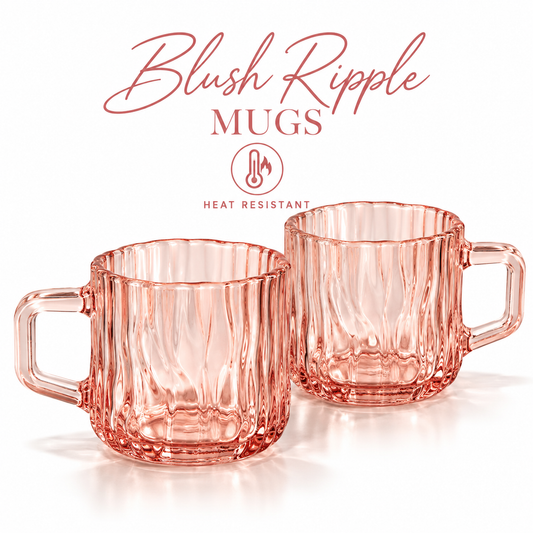 Blush Ripple - Set of 2 Mugs