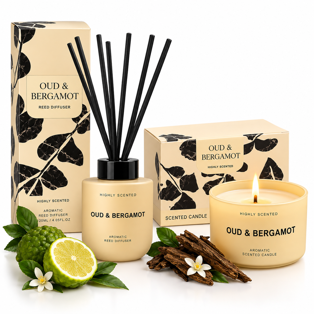 Oud Bergamot Scented Duo