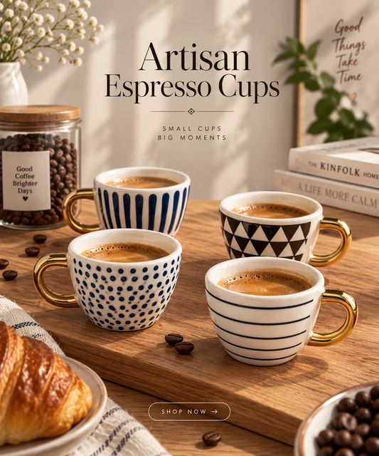 Artisan Espresso Cups – Set of 6
