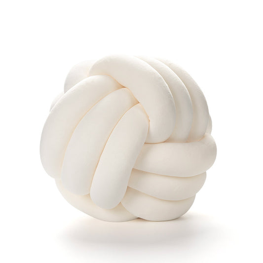 Decorative Shaped Throw Pillow Off White