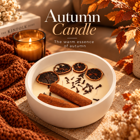 Autumn Candle Pot