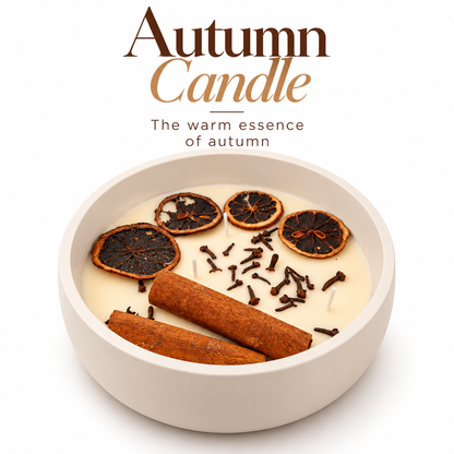 Autumn Candle Pot
