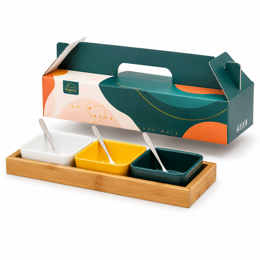 Ceramic Sauce & Nut Dishes (White)