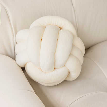 Decorative Shaped Throw Pillow Off White