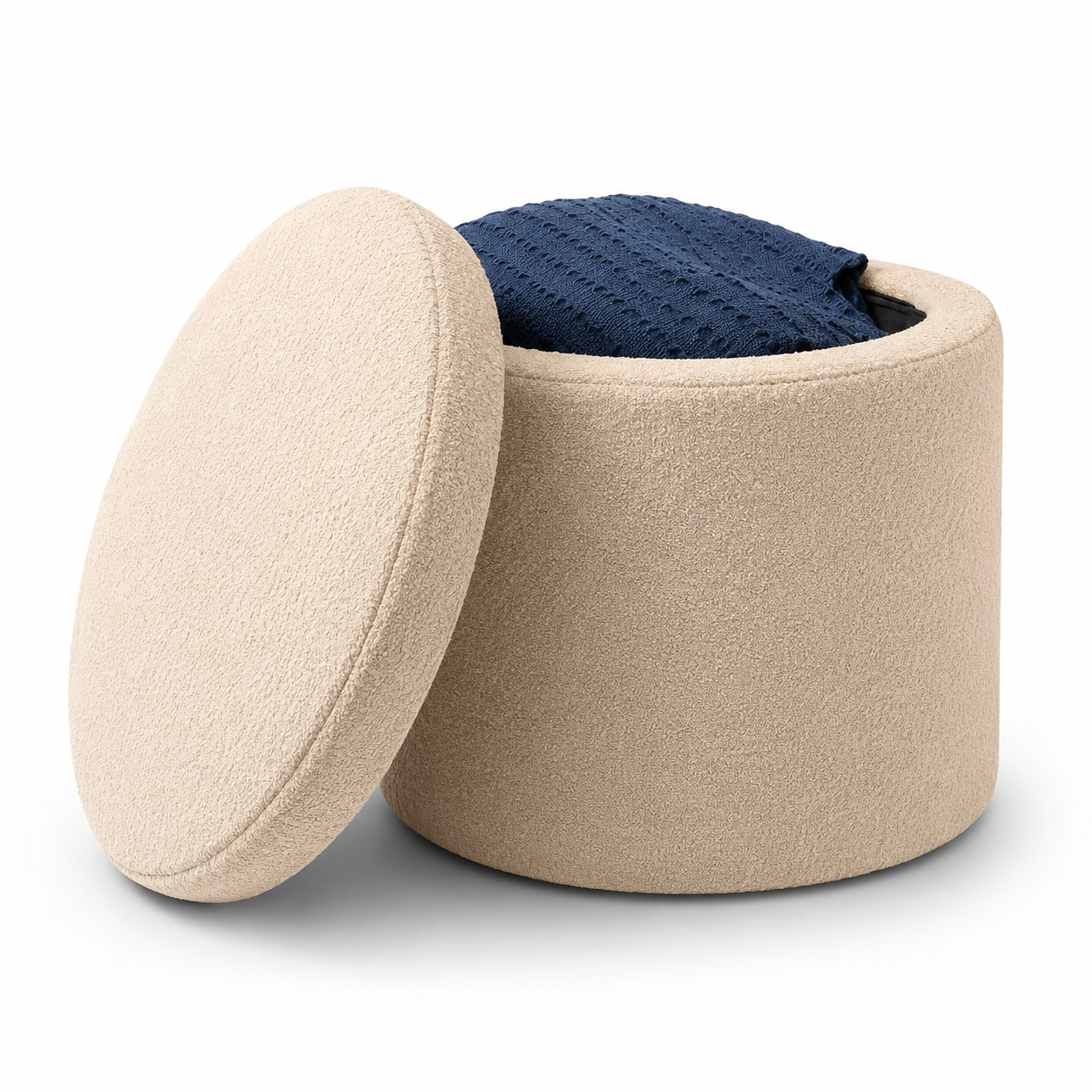 Storage Pouf Ottoman with Hidden Compartment (40x45 cm)