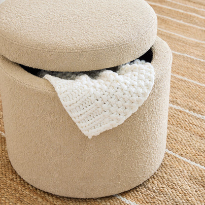 Storage Pouf Ottoman with Hidden Compartment (40x45 cm)