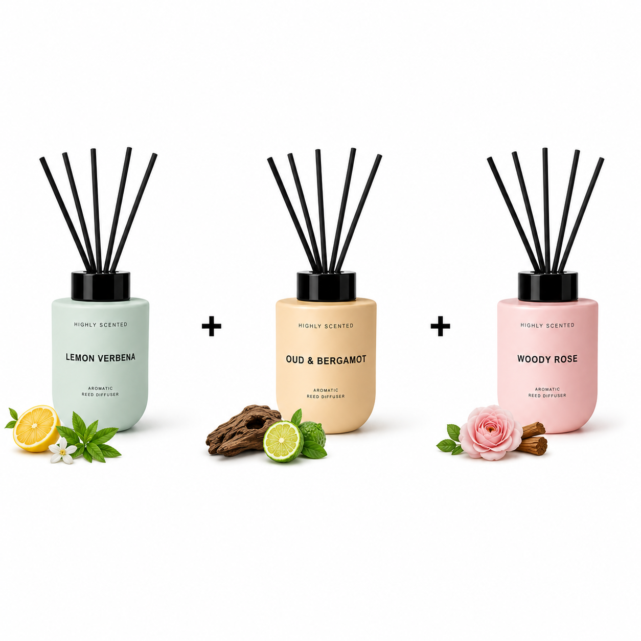 3 Aroma Diffusers 150 ml: Summer Escape Trio