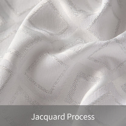 Luxury Jacquard Tablecloth (150x240 cm, White or Grey)