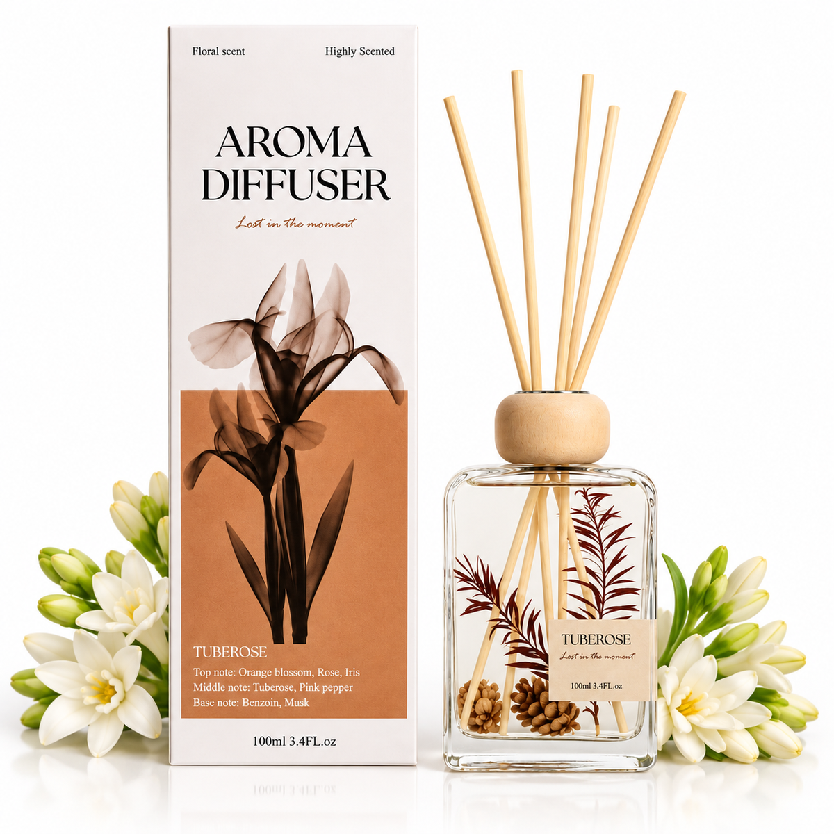 100 ml Aroma Diffuser - Tuberose Scent