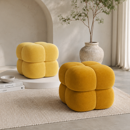 Tufted Square Ottoman